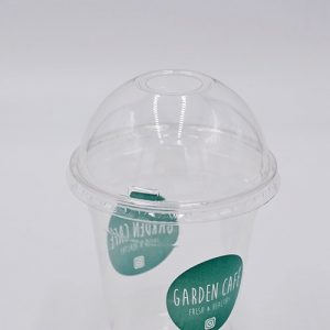 Le couvercle PLA transparent format dôme par Nicembal, pour toutes va boissons et smoothies !